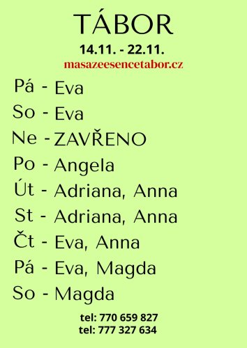 EVA,23, PO-ÚT 1.-2.12.