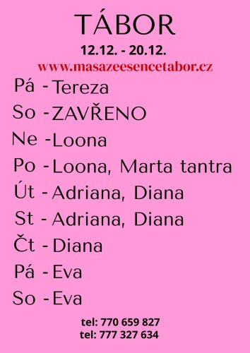 Eva,23h,pá-ne 19.-21.12.