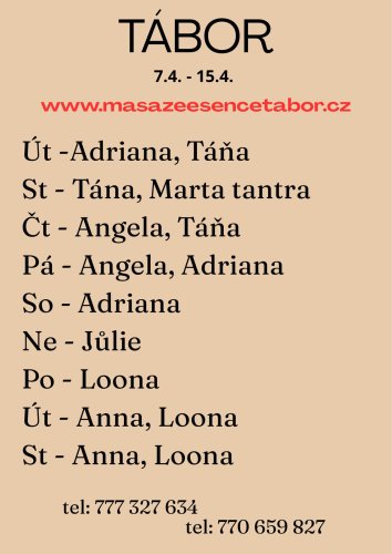 čt-pa 9-10.4. Angela